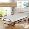 Promotions Sulankstoma lova, 190x80x39 cm, juoda balta