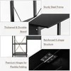 Promotions Sulankstomas biuro stalas, 106.7x53.3x76.2 cm, juodas