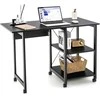 Promotions Sulankstomas biuro stalas, 106.7x53.3x76.2 cm, juodas