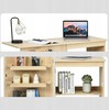 Promotions Sulankstomas rašomasis stalas ir spintelė, 118.5x40x79.5 cm, natūralios spalvos