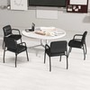 Promotions Laukimo kambario svečių kėdžių komplektas, apmuštas, 58,4x55,9x81,3 cm, juodas