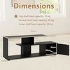 Promotions TV stovas, 152x38x58.5 cm, baltas