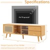 Promotions TV staliukas, bambukas, 139,7x30,5x45,7 cm, natūralus