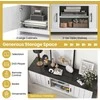 Promotions TV staliukas, 144,8x39,4x49,5 cm, Juoda