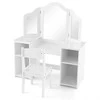 Promotions Vaikiškas tualetinis staliukas su kėdute, stalo matmenys 104.1x40.6x116.8 cm, kėdės matmenys 31.8x30.5x64.8 cm, balta spalva