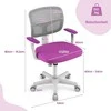 Promotions Vaikiškas rašomasis stalas su kėdė, 54x50x80-91,5 cm, žalia violetinė