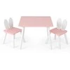 Promotions Vaikiškas stalas ir kėdžių rinkinys, 62x62x43 cm, rožinis