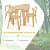 Promotions Vaikiškas stalas ir kėdžių komplektas, 60x60x50 cm, natūralus