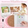 Promotions Vaikiškas rašomasis stalas ir kėdžių komplektas, 90x45x85,5 cm, 29x29x74 cm, baltas