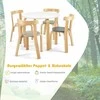 Promotions Vaikiškas stalas ir kėdžių rinkinys, medinis, 60x60x50 cm, spalvotas