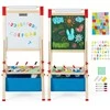Promotions Vaikiška molbertas, reguliuojamas dvispusis, 44,5x40,6x101,6-125,7 cm, natūrali mėlyna