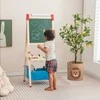 Promotions Vaikiška molbertas, reguliuojamas dvispusis, 44,5x40,6x101,6-125,7 cm, natūrali mėlyna
