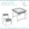 Promotions Vaikiškas stalas su kėdėmis, 61x61x49,5 cm, pilkas
