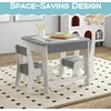 Promotions Vaikiškas stalas su kėdėmis, 61x61x49,5 cm, pilkas