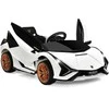 Promotions Vaikiškas elektrinis automobilis, Lamborghini, 108x64x41 cm, baltas