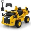 Promotions Elektrinis vaikiškas automobilis, Caterpillar licencijuotas, 110x70,5x61,5 cm, geltonas