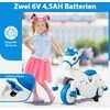 Promotions Vaikiškas elektrinis motociklas, 68x38x57 cm, mėlynas ir baltas