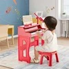 Promotions Vaikiškos pianino klaviatūros, 37 klavišai, 40.1x22.6x49 cm, raudona