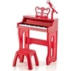 Promotions Vaikiškos pianino klaviatūros, 37 klavišai, 40.1x22.6x49 cm, raudona