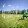 Promotions Vaikiški futbolo vartai su atmušimo tinkleliu, 187x60x102-122,5 cm, balti