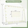 Promotions Vaikiški futbolo vartai su atmušimo tinkleliu, 187x60x102-122,5 cm, balti