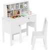 Promotions Vaikiškas rašomasis stalas ir kėdžių komplektas, 78.7x34.3x91.4 cm, rožinė ir balta