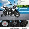 Promotions Baterijomis varomas policijos motociklas, 110x82,5x63 cm, baltas
