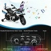 Promotions Baterijomis varomas policijos motociklas, 110x82,5x63 cm, baltas