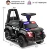 Promotions Vaikiškas elektrinis policijos automobilis, 62x44x43 cm, rožinis