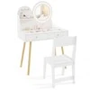 Promotions Vaikų persirengimo staliukas ir kėdžių rinkinys, 69,9x34,3x101,6 cm, rožinė balta