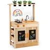 Promotions Vaikų purvo virtuvėlės žaidimų rinkinys, 68.6x34.3x94 cm, natūralus