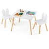 Promotions Vaikiškas stalas ir kėdžių rinkinys, 62.2x62.2x43.2 cm, baltas
