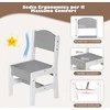 Promotions Vaikiškas stalas ir 2 kėdžių komplektas, 71x48x50 cm, pilkas