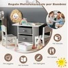 Promotions Vaikiškas stalas ir 2 kėdžių komplektas, 71x48x50 cm, pilkas