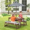 Kelioninis Promotions Vaikiškas stalas ir suoliukas, 89x28x47,5 cm, mėlynas