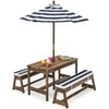 Kelioninis Promotions Vaikiškas stalas ir suoliukas, 89x28x47,5 cm, mėlynas