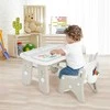 Promotions Vaikiškas stalas ir kėdžių komplektas, 80x49,5x44,5-54,6 cm, pilkas
