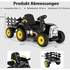 Promotions Vaikiškas elektrinis traktorius, 84,5x50x52,5 cm, juodas