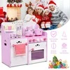 Promotions Medinė vaikų virtuvėlės žaislas, 59.9x29.5x62 cm, rožinė balta