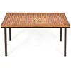 Promotions Lauko valgomojo stalas, masyvi akacijos mediena, 139,7x75x76,2 cm