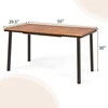 Promotions Lauko valgomojo stalas, masyvi akacijos mediena, 139,7x75x76,2 cm