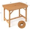 Promotions Lauko valgomojo stalas, eglės mediena, 99x61x76 cm, natūralus