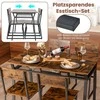 Promotions Valgomojo stalo komplektas, 5 dalių, 110x70x75 cm, Rūsti ruda