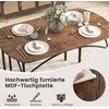 Promotions Valgomojo stalo komplektas, 120x70x30 cm, Rudas ir Juodas