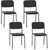Promotions Valgomojo kėdžių komplektas, 4 vnt., 48,3x44,5x81,3 cm, balta