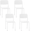 Promotions Valgomojo kėdžių rinkinys, 4 vnt., 48,3x44,5x81,3 cm, baltos spalvos