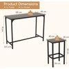 Promotions Valgomojo stalo rinkinys, 3 dalių, 120x48x91 cm, Kavos spalvos