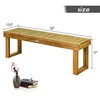 Lauko baldų komplektas Promotions Valgomojo suolelis, 132x34.3x43.2 cm, Tikas
