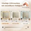Promotions Kosmetinis staliukas, 96x39x135,5 cm, baltas ir auksinis