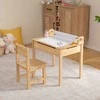Promotions Vaikiškas veiklos stalas ir kėdžių rinkinys, 66x39.4x58.4 cm, natūralios spalvos